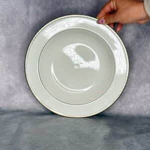 noritake cascade platinum pasta bowl 7981